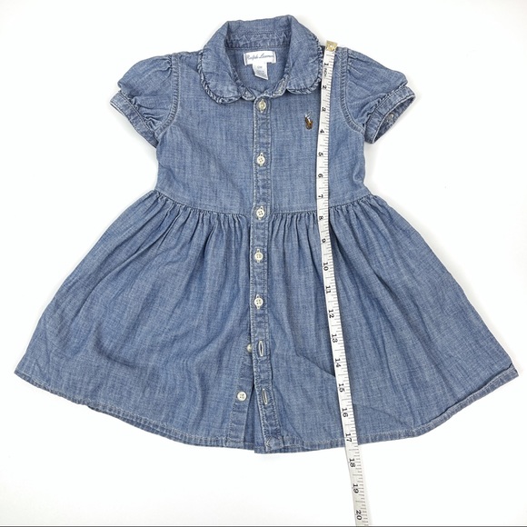 RALPH LAUREN Polo Denim Jean Dress 12 months - Picture 10 of 12